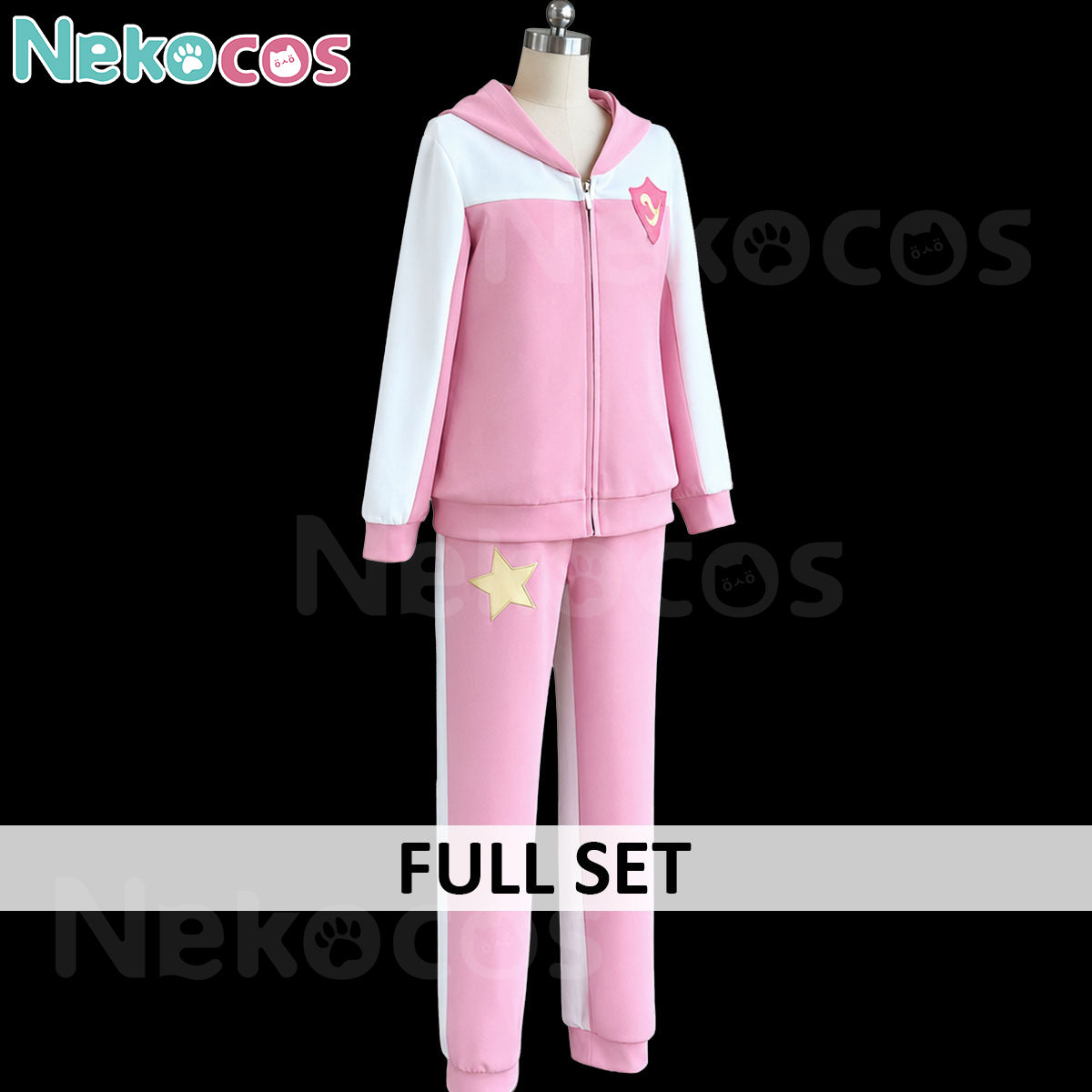 Nijino Yume Pink Tracksuit Cosplay Costume - Custom TailoredAikatsu!,Anime,Costume