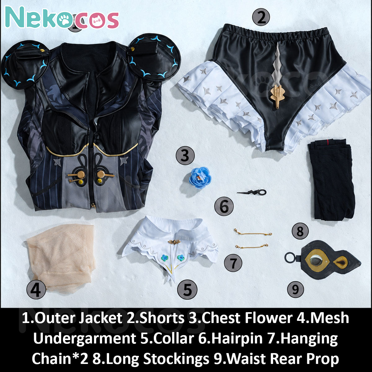 【Nekocos】Game Zenless Zone Zero Cosplay Yixuan Trails of Ink Cosplay Costume