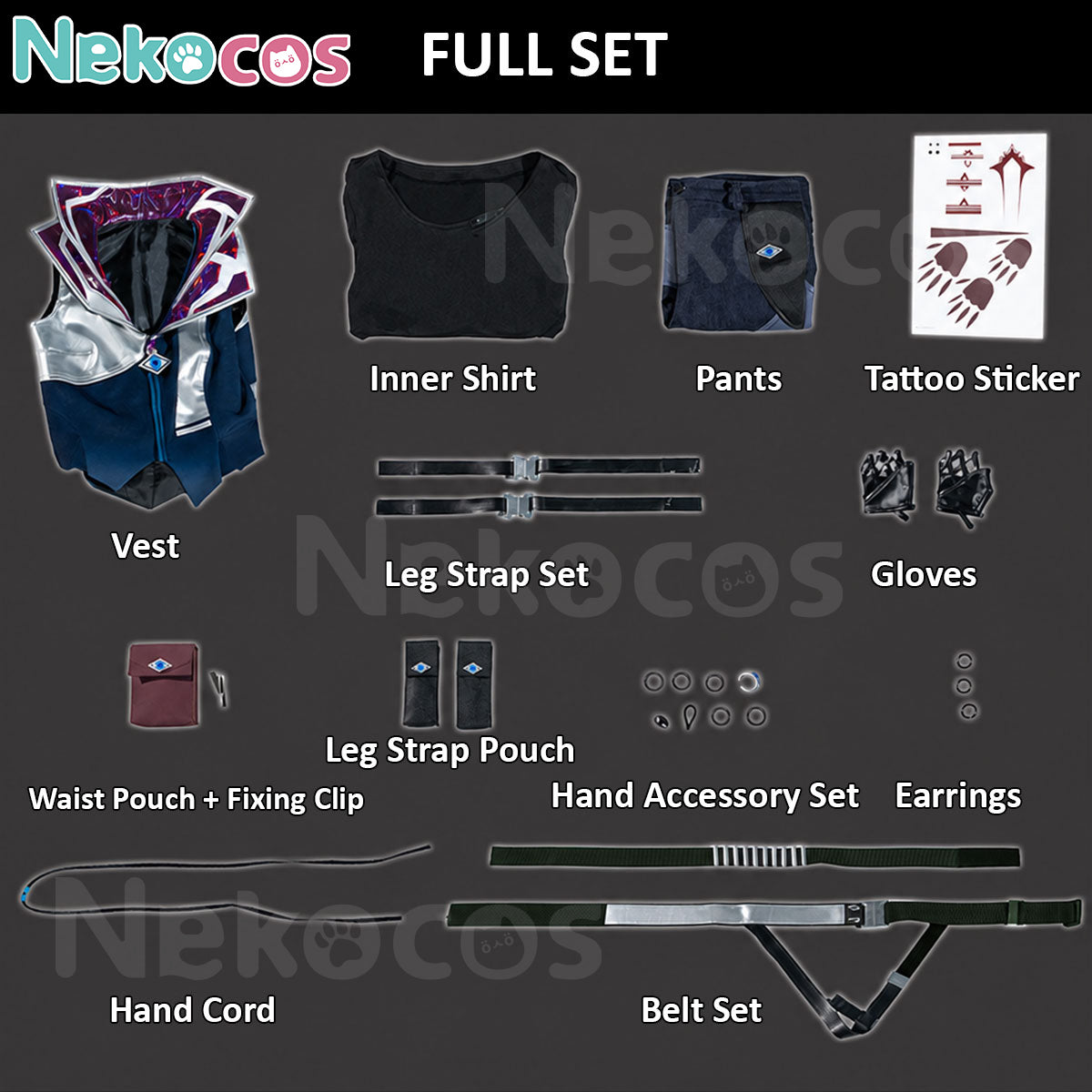 Custom-Tailored Cosplay Costume - Nekocos Game StyleCostume,Game,Valorant
