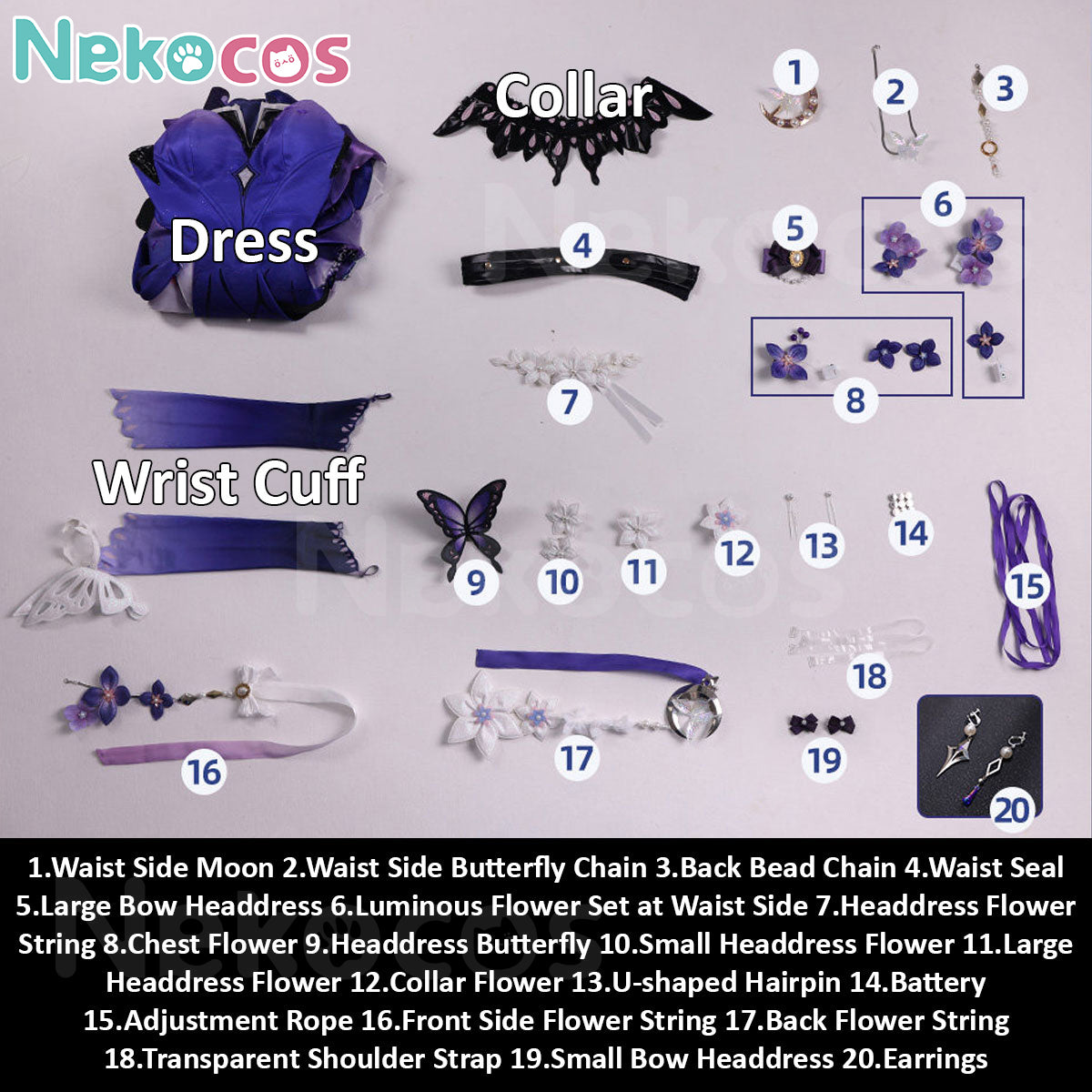 Honkai Star Rail Castorice Cosplay Costume - Premium EditionCostume,Game,Honkai: Star Rail