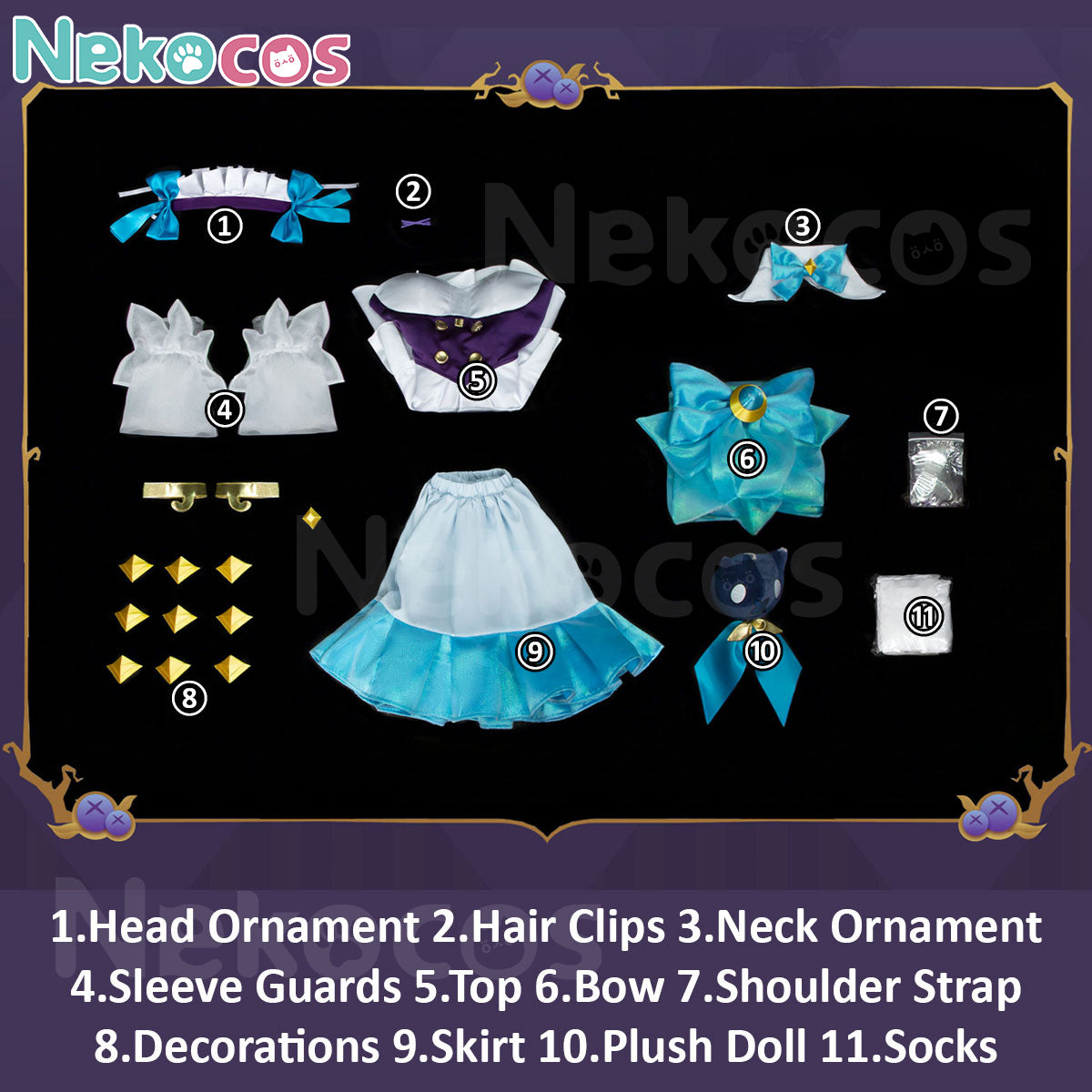 Gwen Cosplay Costume Custom-Tailored - Nekocos Prestige Cafe CutiesCostume,Game,League of Legends