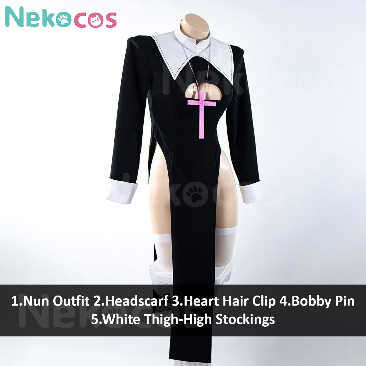 Miku Rabbit Hole Nun Cosplay Costume