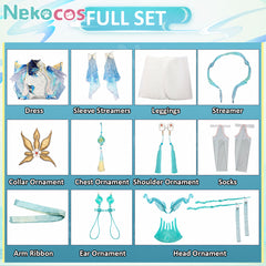 Wuthering Waves Qingxiao Cosplay Costume - Custom TailoredCostume,Game,Wuthering Waves
