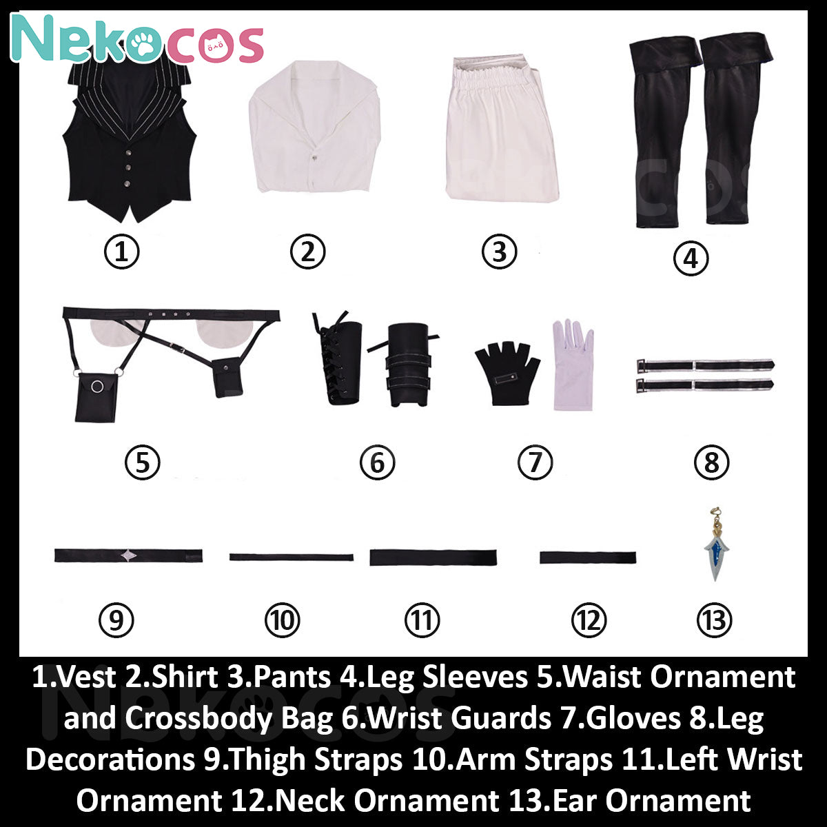 Genshin Impact Lohen Cosplay Costume