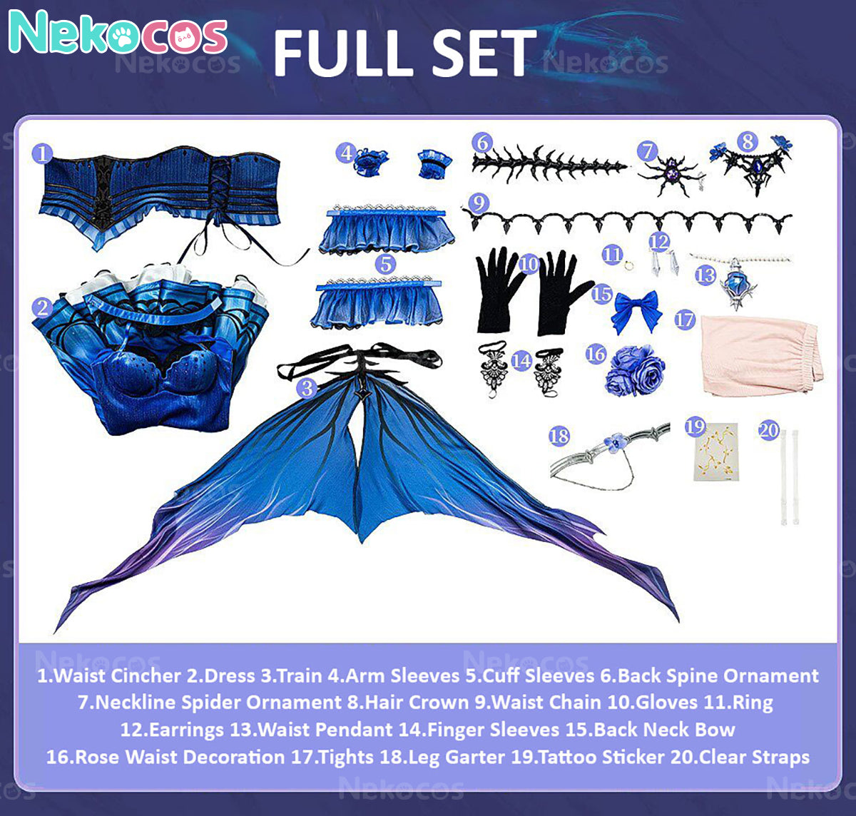 【Nekocos】Game Identity V Cosplay Dreambearer of the Sacred Slumber Cosplay Costume Premium Edition | Custom-Tailor