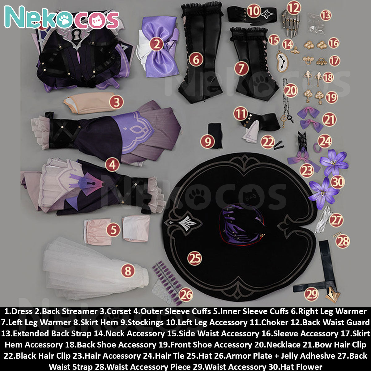 Honkai Star Rail Herta Cosplay Costume - Premium Custom EditionCostume,Game,Honkai: Star Rail