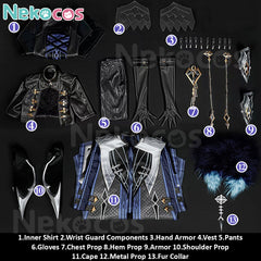 Genshin Impact Captain Cosplay Costume - Premium EditionCostume,Game,Genshin Impact