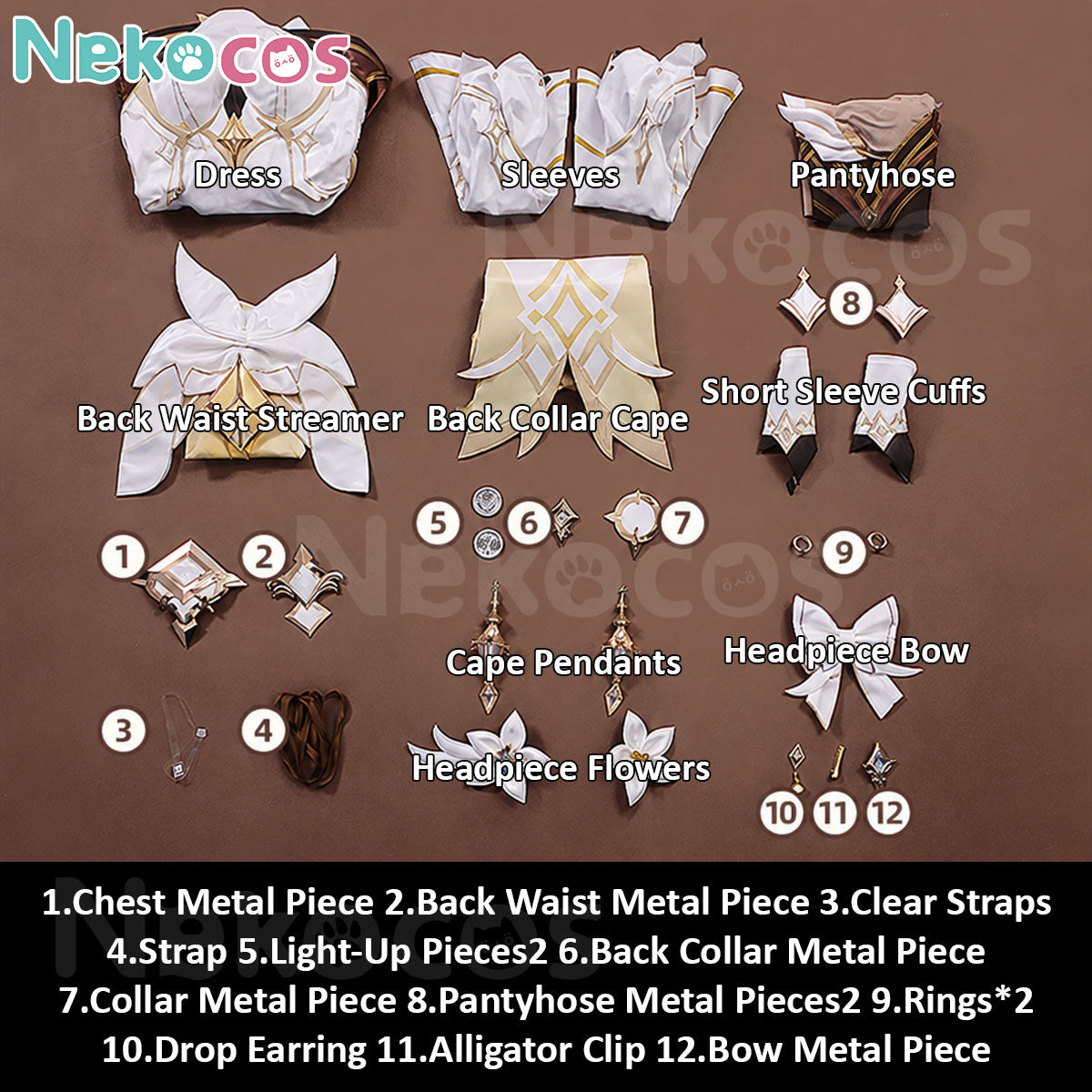 Genshin Impact Lumine Cosplay Costume - Premium EditionCostume,Game,Genshin Impact