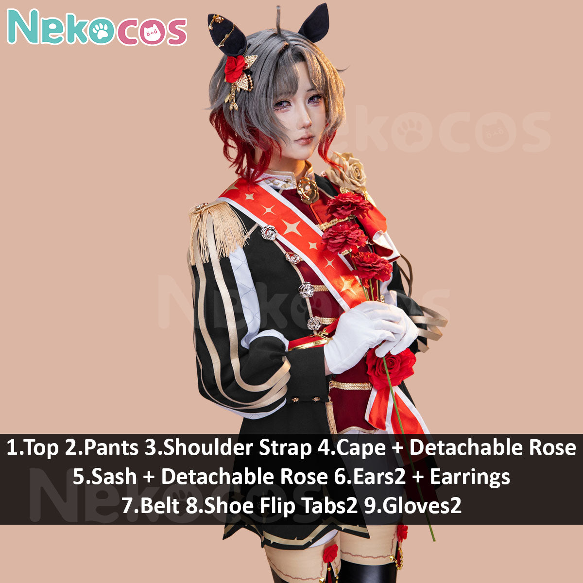 Uma Musume Pretty Derby Cosplay Outfit - Rose Kingdom StyleCostume,Game,Uma Musume Pretty Derby
