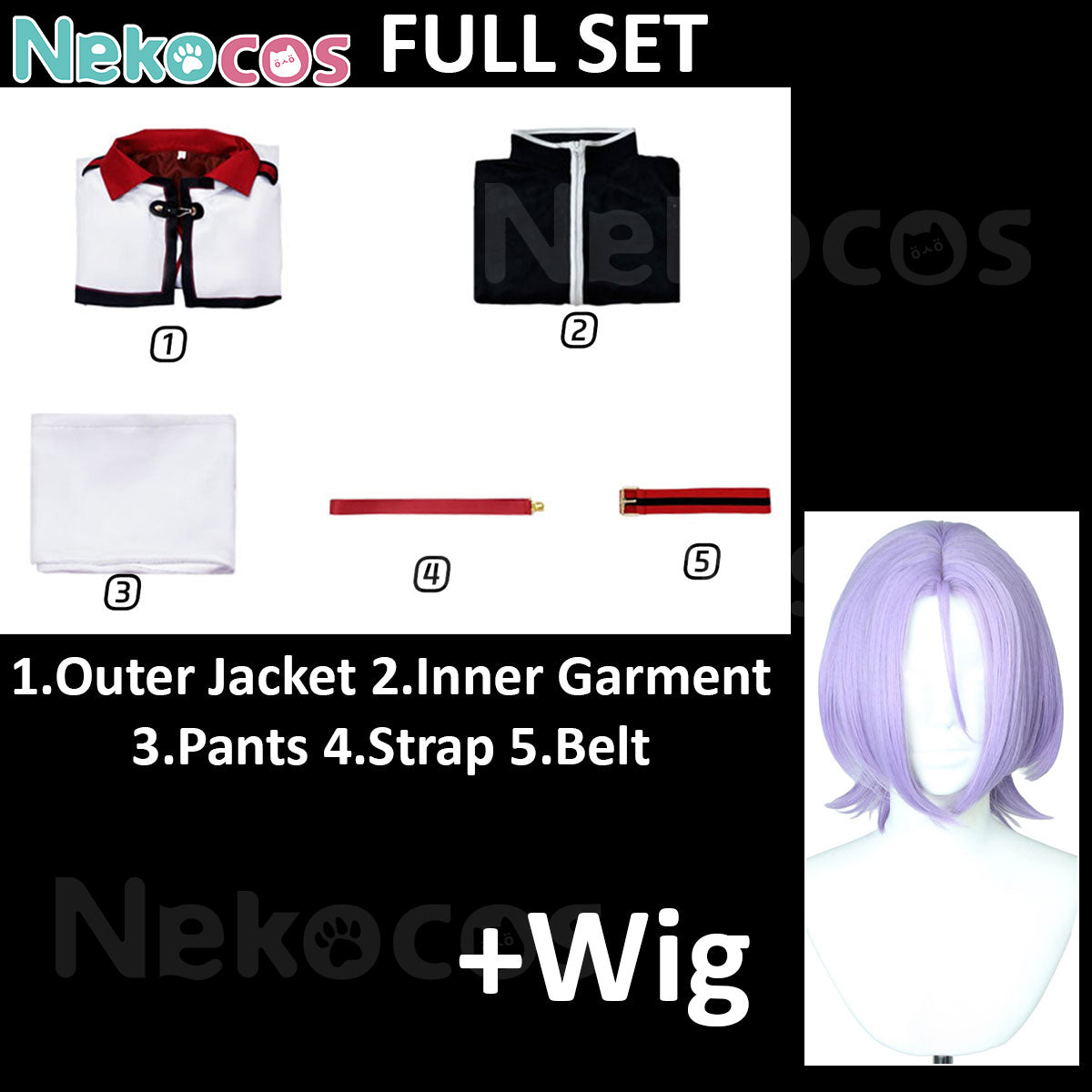 【Nekocos】Anime Cosplay Julius Juukulius Cosplay Costume