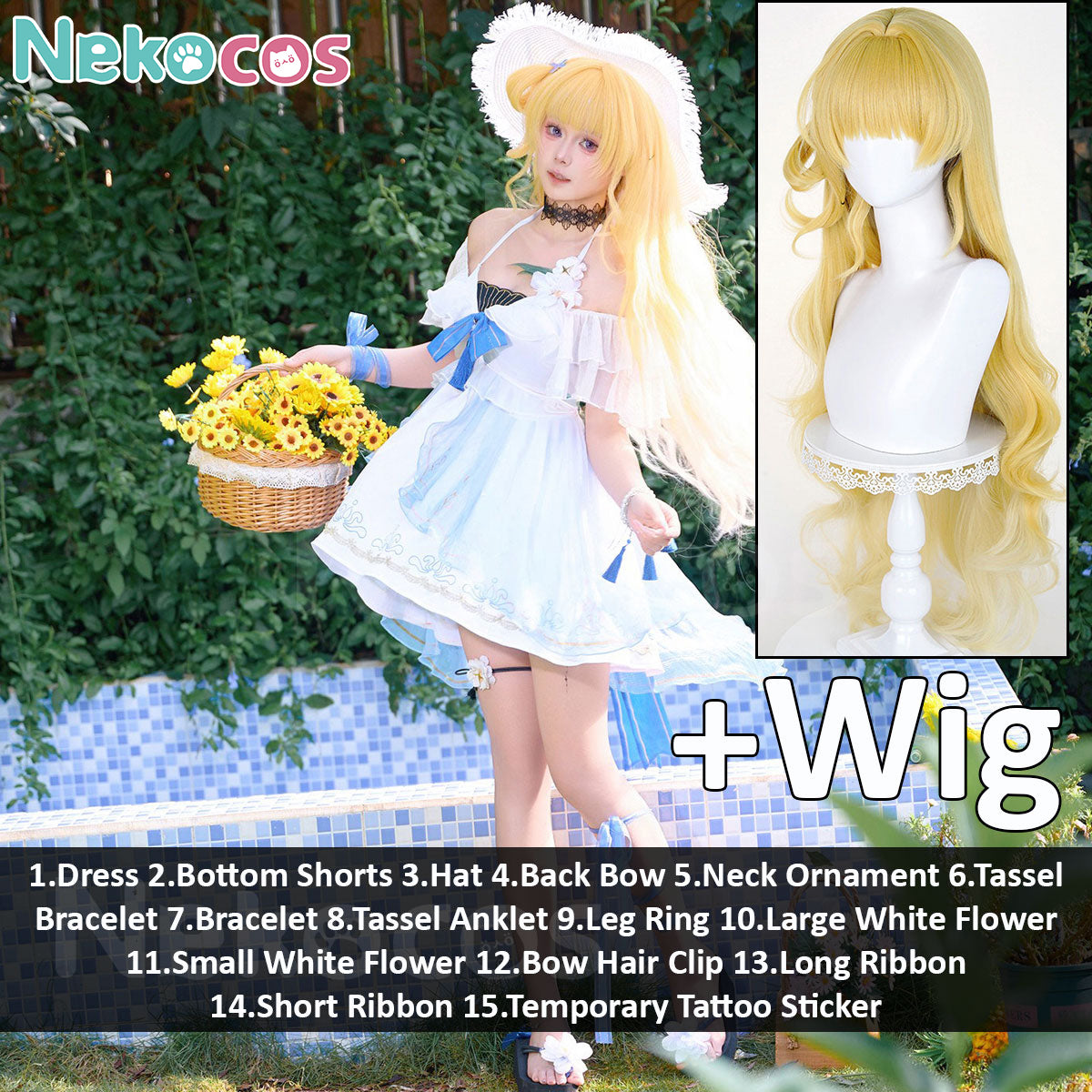 Wuthering Waves Phoebe Cosplay Swimsuit Costume