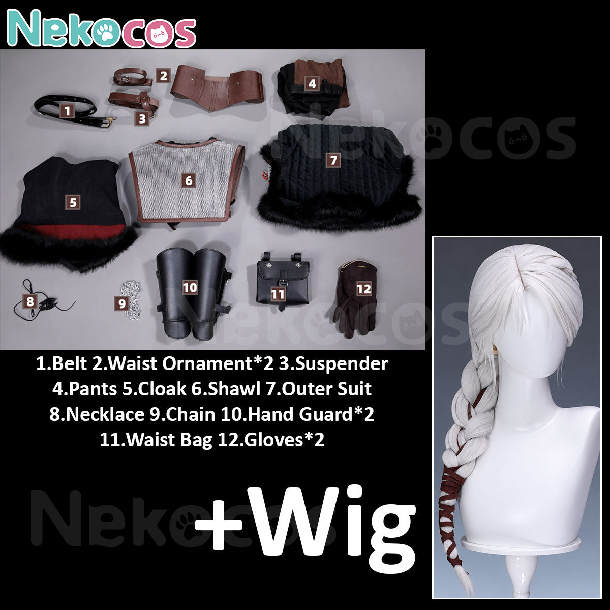 Custom-Tailored Ciri Cosplay Costume - Premium EditionCostume,Game,The Witcher IV