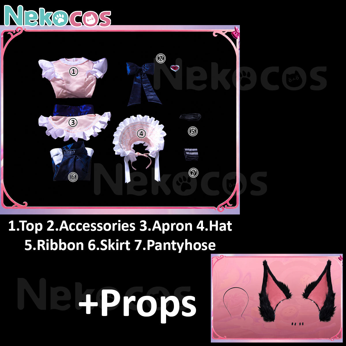Nekocos Chibi Cafe Cosplay Costume - Custom-Tailored FunCostume,Game,League of Legends