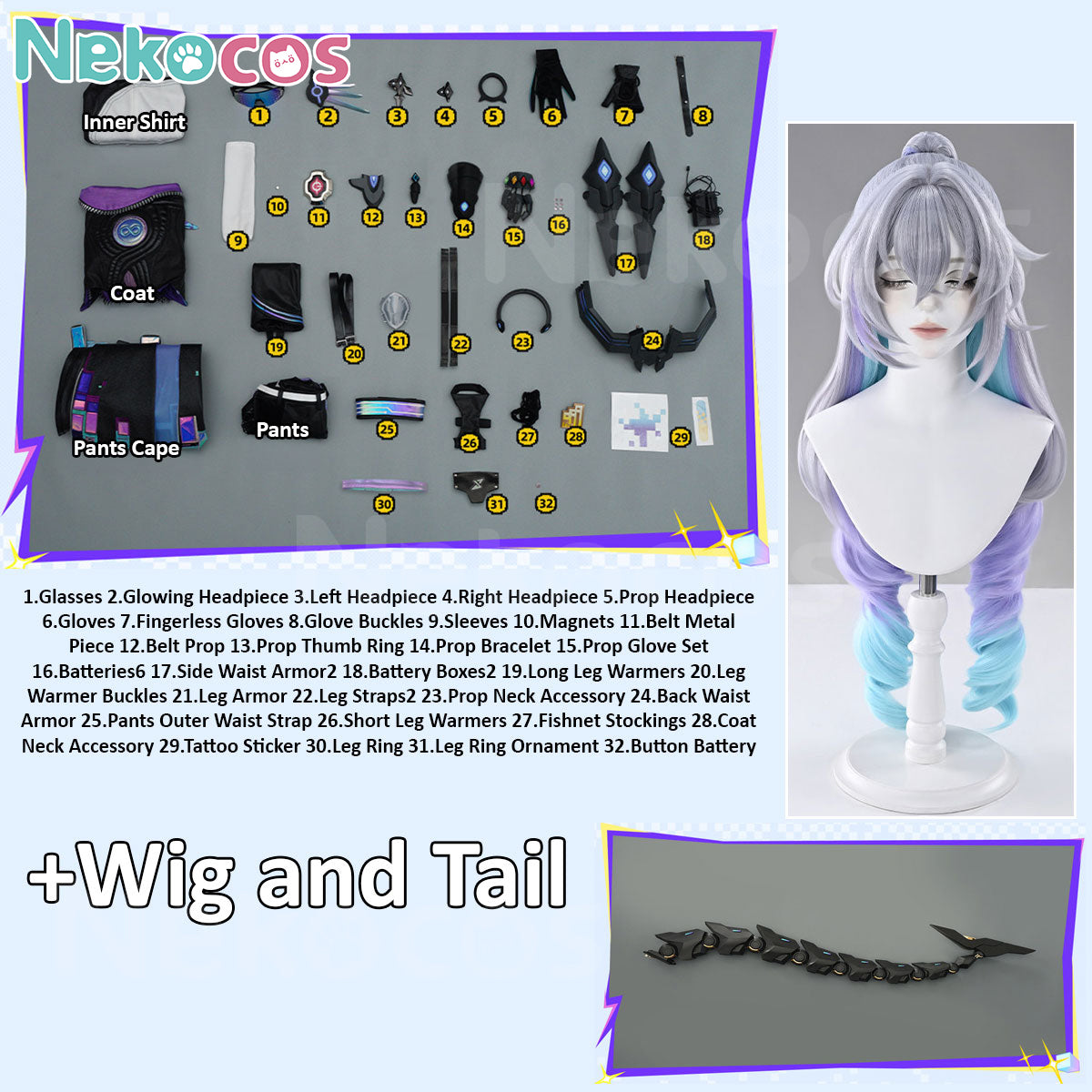 Honkai Star Rail Silver Wolf Cosplay Costume - Premium EditionCostume,Game,Honkai: Star Rail