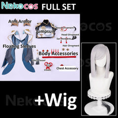 Genshin Impact Shenhe Cosplay Costume - Premium EditionCostume,Game,Genshin Impact