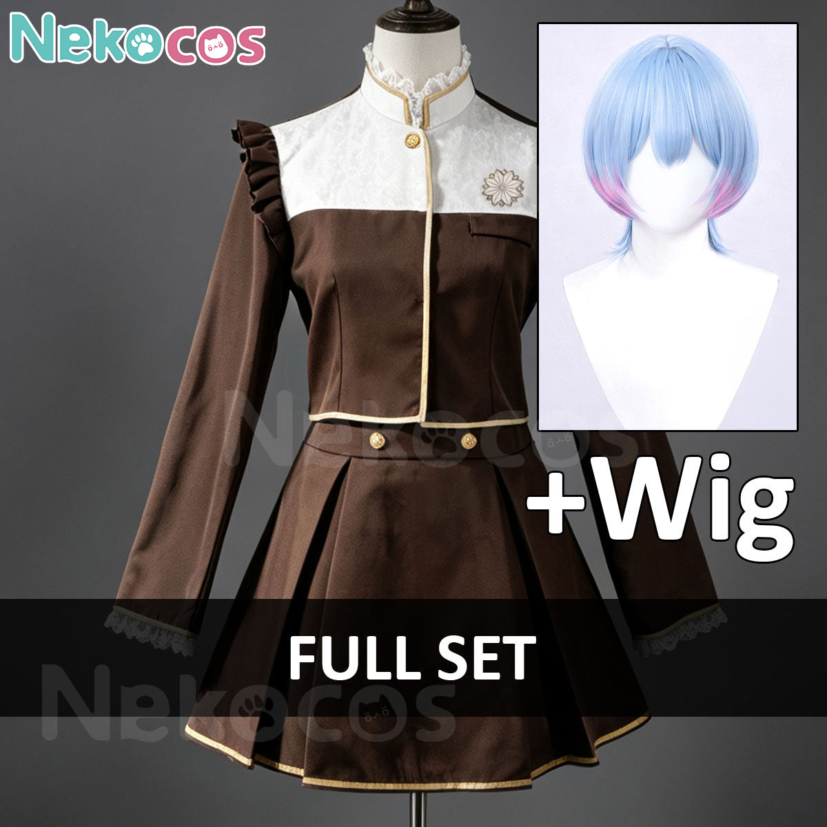 Anime School Uniform Cosplay Costume - Minetsuki Ritsu & ViolaAnime,BanG Dream!,Costume