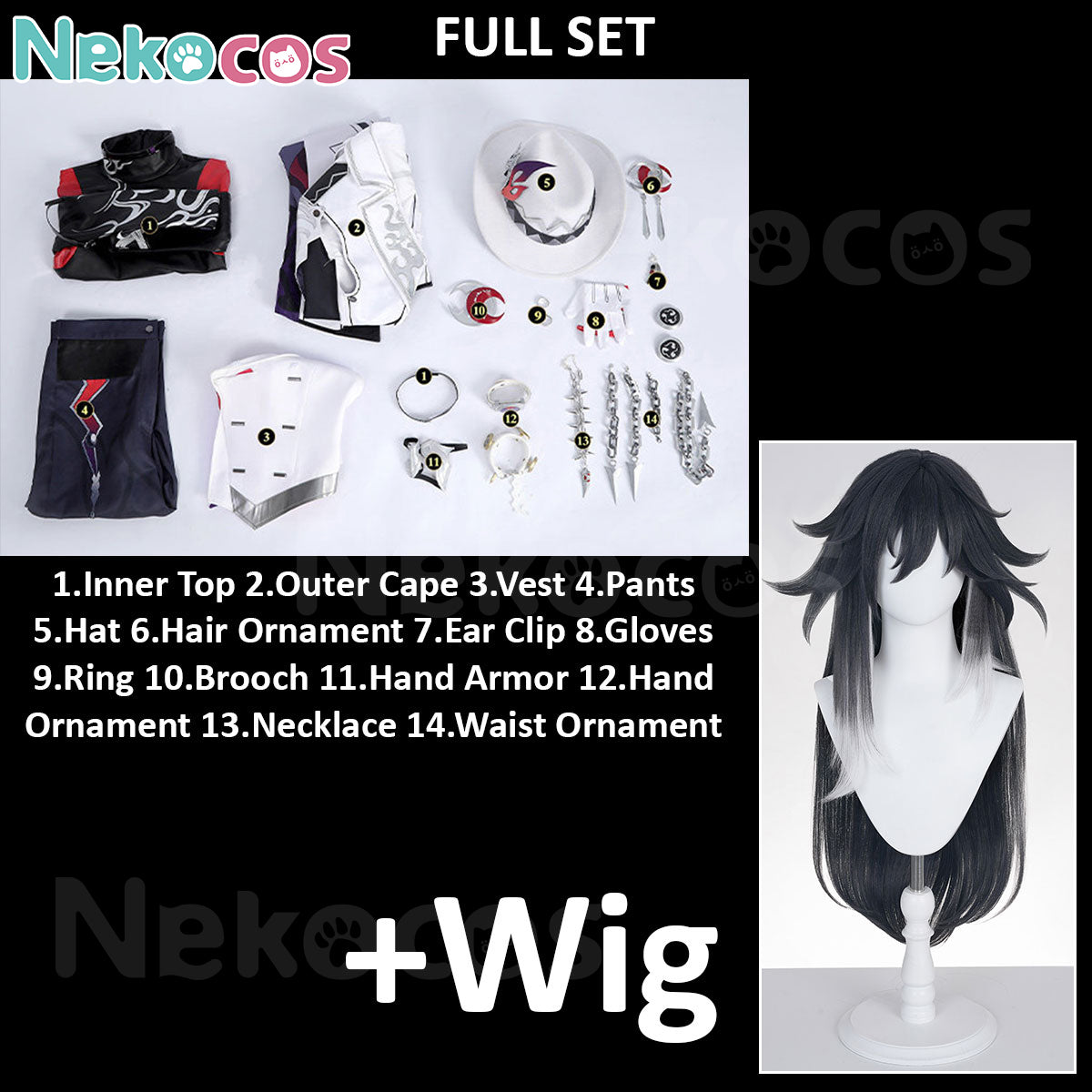Honkai Star Rail Ashveil Cosplay Costume - Premium EditionCostume,Game,Honkai: Star Rail