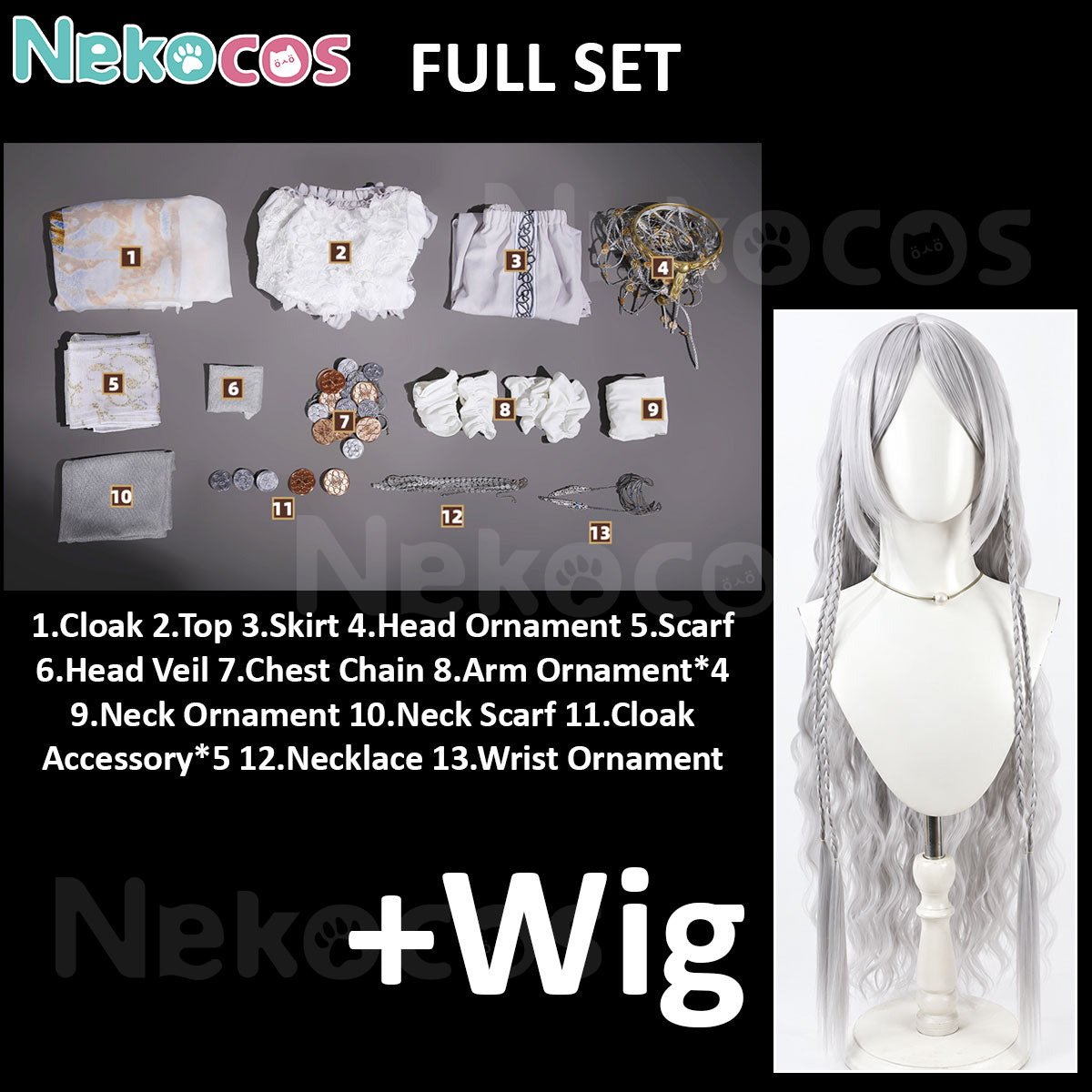 Custom-Tailored Revenant Cosplay Costume - Premium EditionCostume,Elden Ring Nightreign,Game
