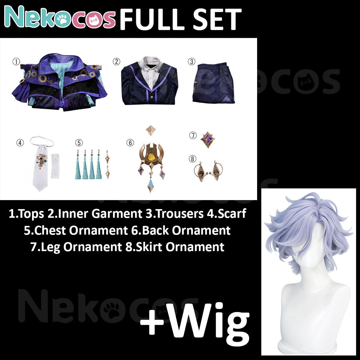 Genshin Impact Cosplay Costume Custom-Tailored by NekocosCostume,Game,Genshin Impact