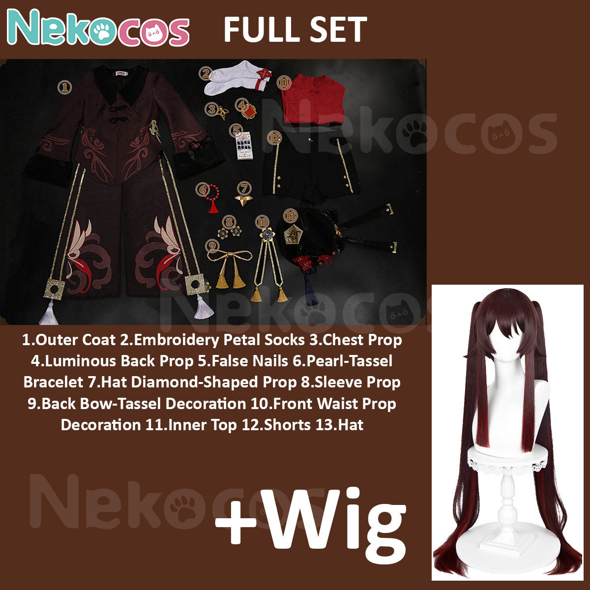 Genshin Impact Hu Tao Cosplay Costume