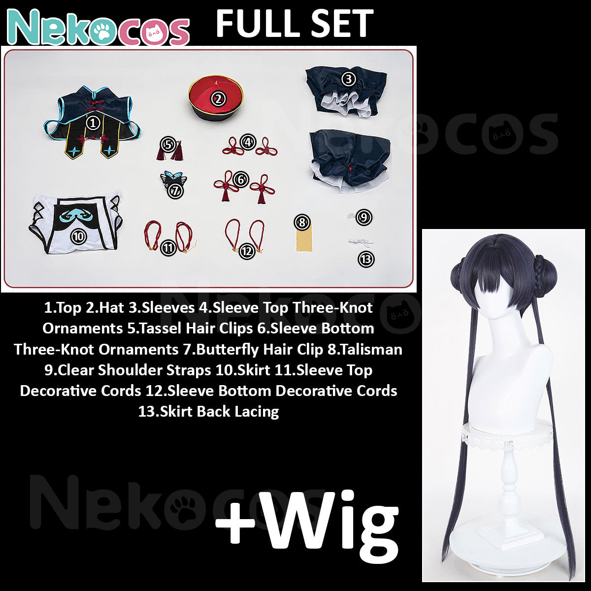 Kisaki Ryuuge Jiangshi Cosplay Costume - Custom-Tailored DesignBlue Archive,Costume,Game