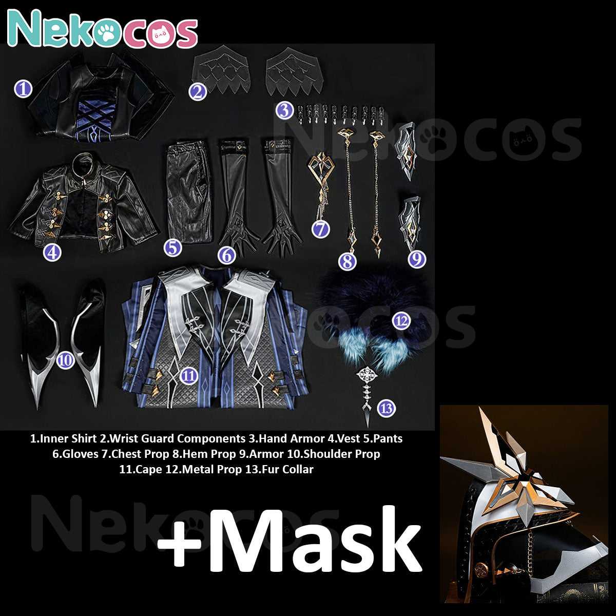 Genshin Impact Captain Cosplay Costume - Premium EditionCostume,Game,Genshin Impact