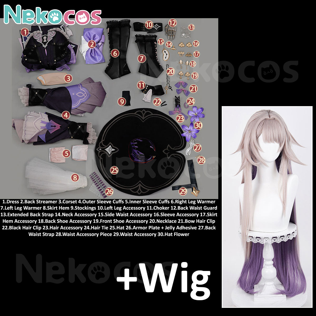 Honkai Star Rail Herta Cosplay Costume - Premium Custom EditionCostume,Game,Honkai: Star Rail