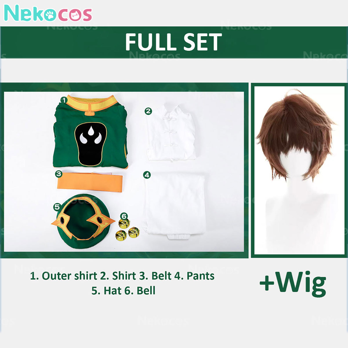 【Nekocos】Anime Li Syaoran Cosplay Costume | In Stock