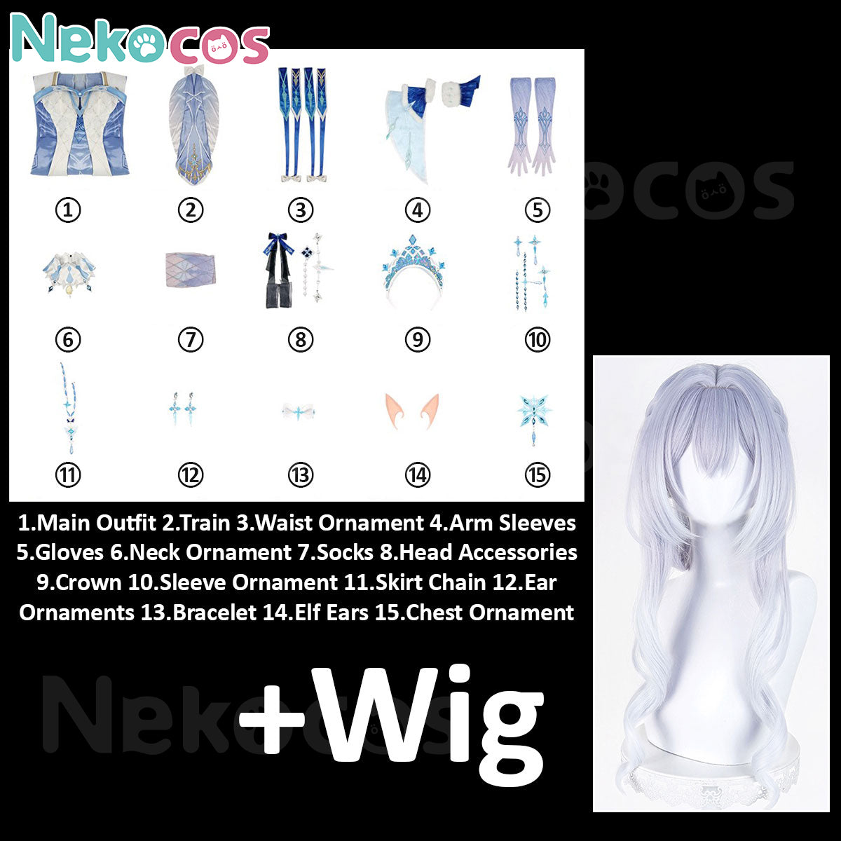 Genshin Impact Tsaritsa Anastasya Cosplay Costume - Premium EditionCostume,Game,Genshin Impact