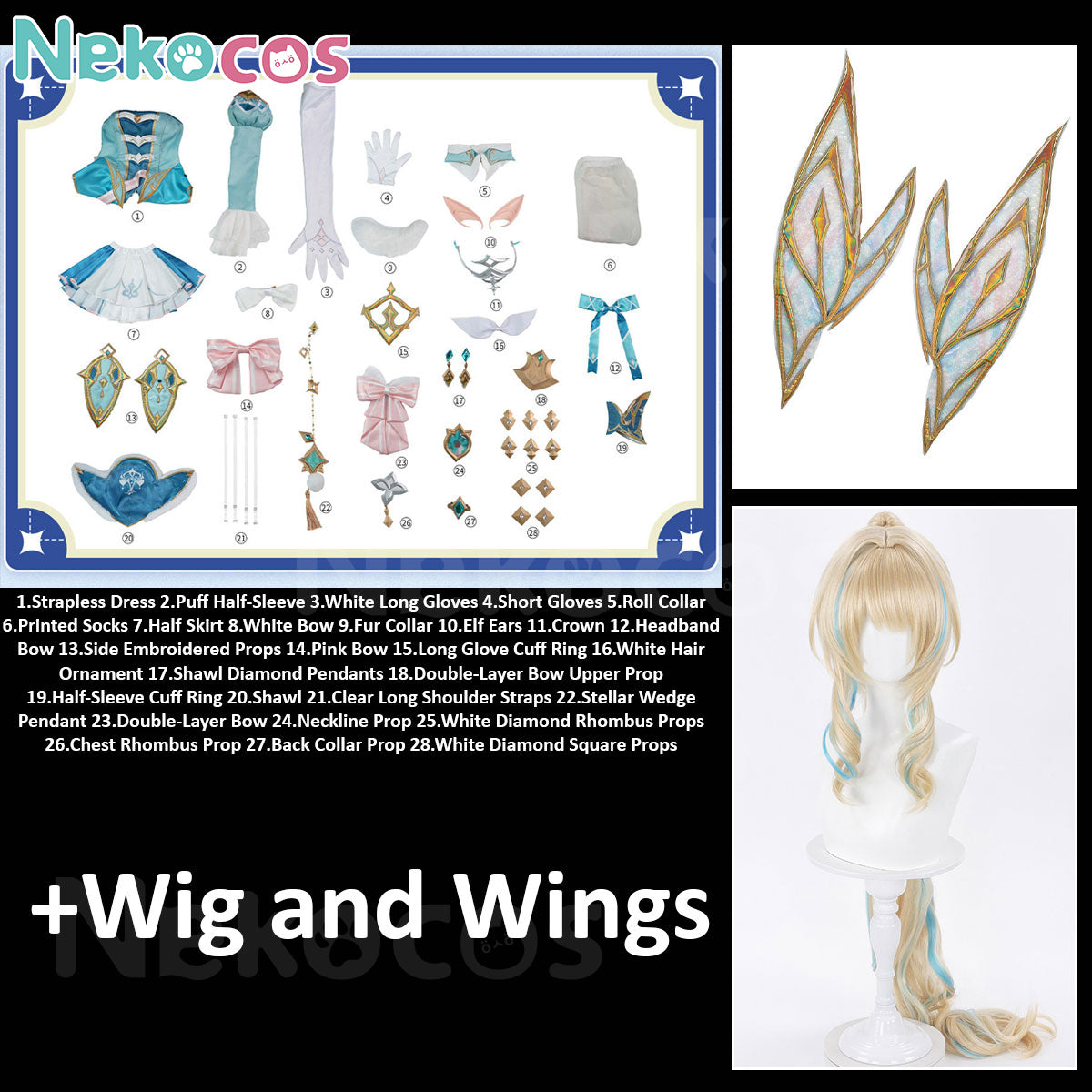 Genshin Impact Vesna Cosplay Costume - Premium Custom-TailorCostume,Game,Genshin Impact