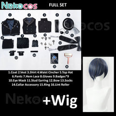Ciel Phantomhive Cosplay Costume - Premium Custom-Tailored WearAnime,Black Butler,Costume