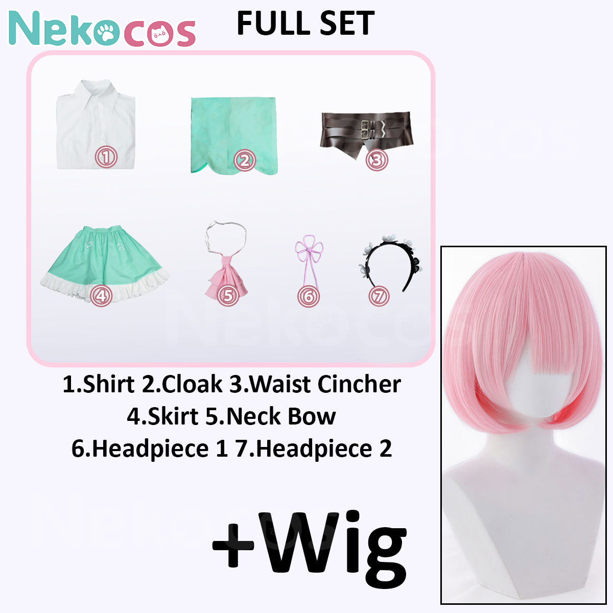 Anime Ram and Rem Cosplay Costume