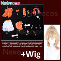 Genshin Impact Yoimiya Cosplay Gown - Premium EditionCostume,Game,Genshin Impact