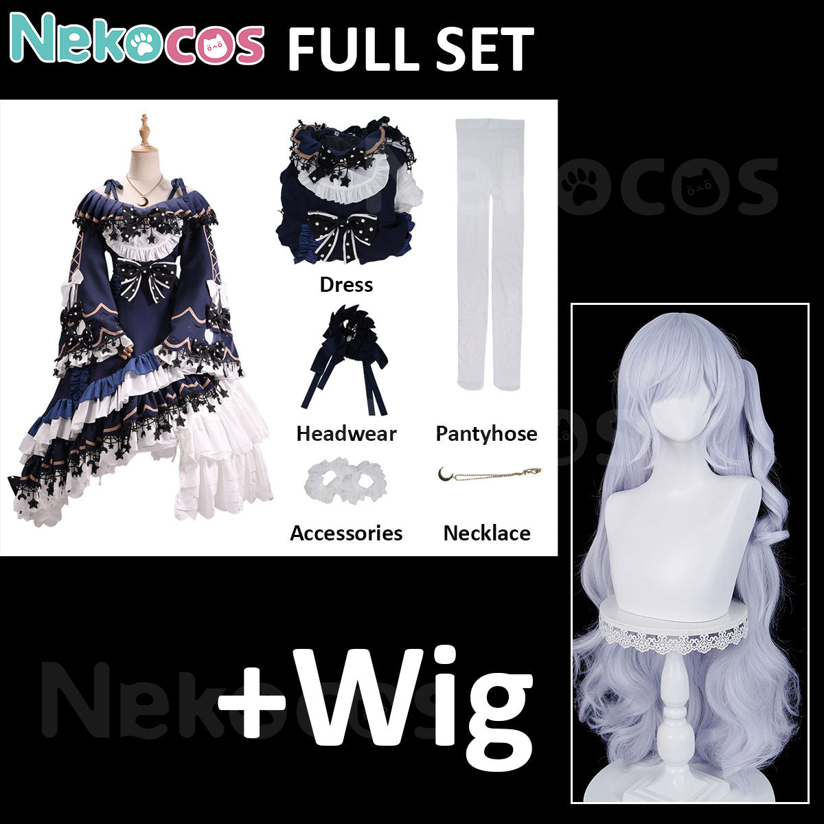 Kurobe Nanoka Cosplay Costume - Premium Edition In StockCostume,Game,Magical Girl Witch Trials