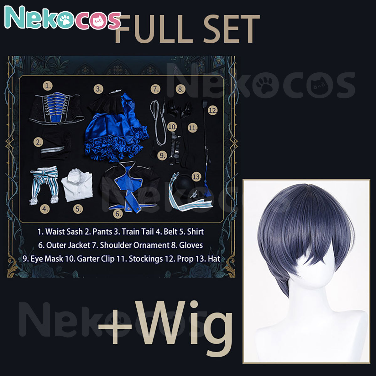 Ciel Phantomhive Cosplay Costume - Custom-Tailored by NekocosAnime,Black Butler,Costume