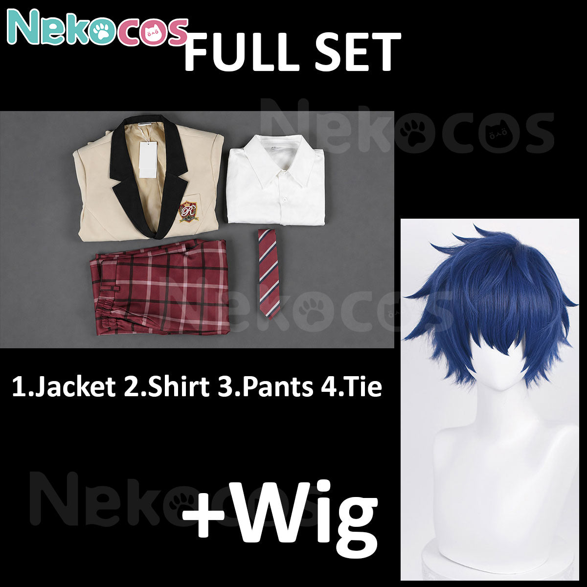 Hiyori Tomoe Jun Sazanami Cosplay Costume - In Stock NowCostume,Ensemble Stars,Game