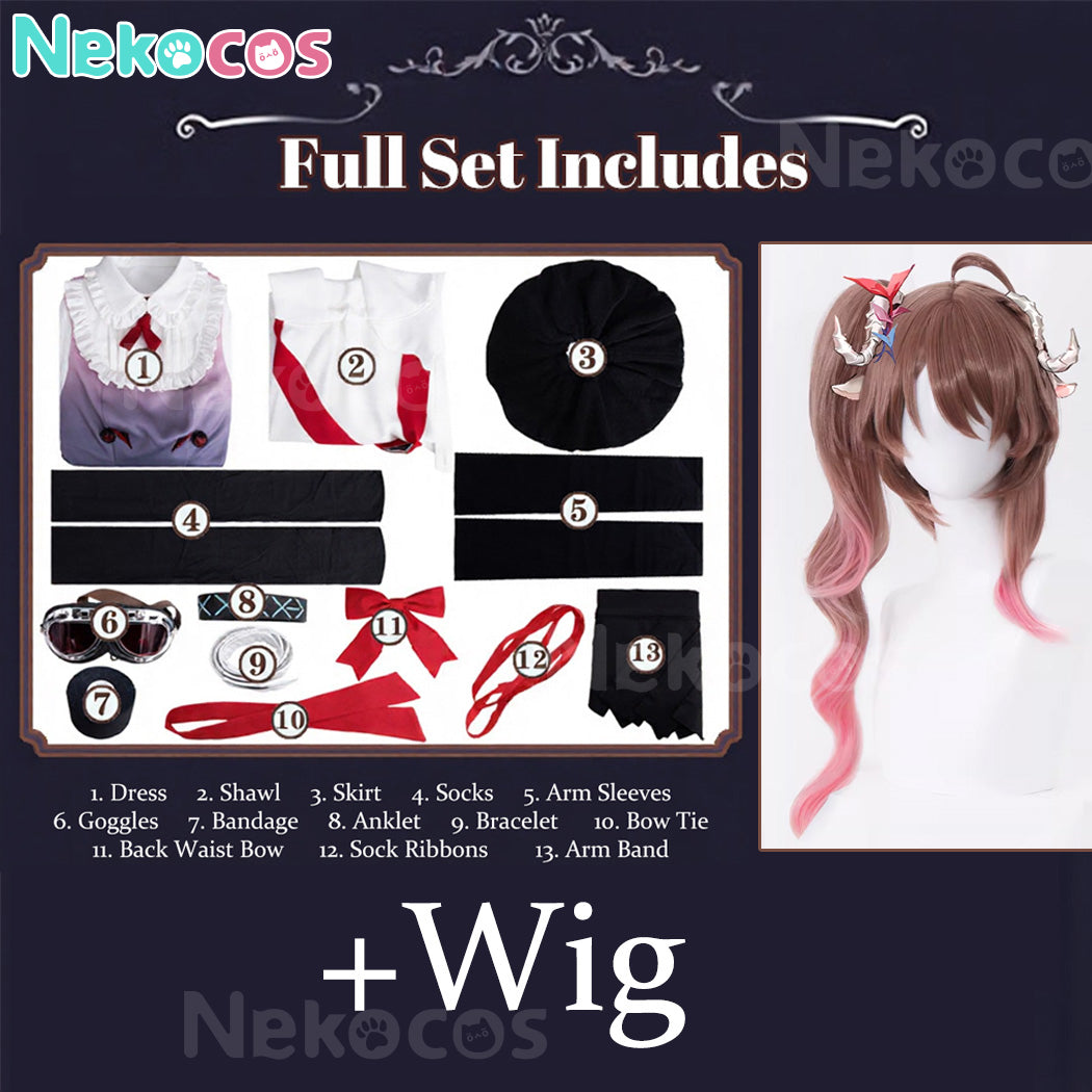 Eyjafjalla Hvít Aska Cosplay Costume - Custom-Tailor DesignArknights,Costume,Game