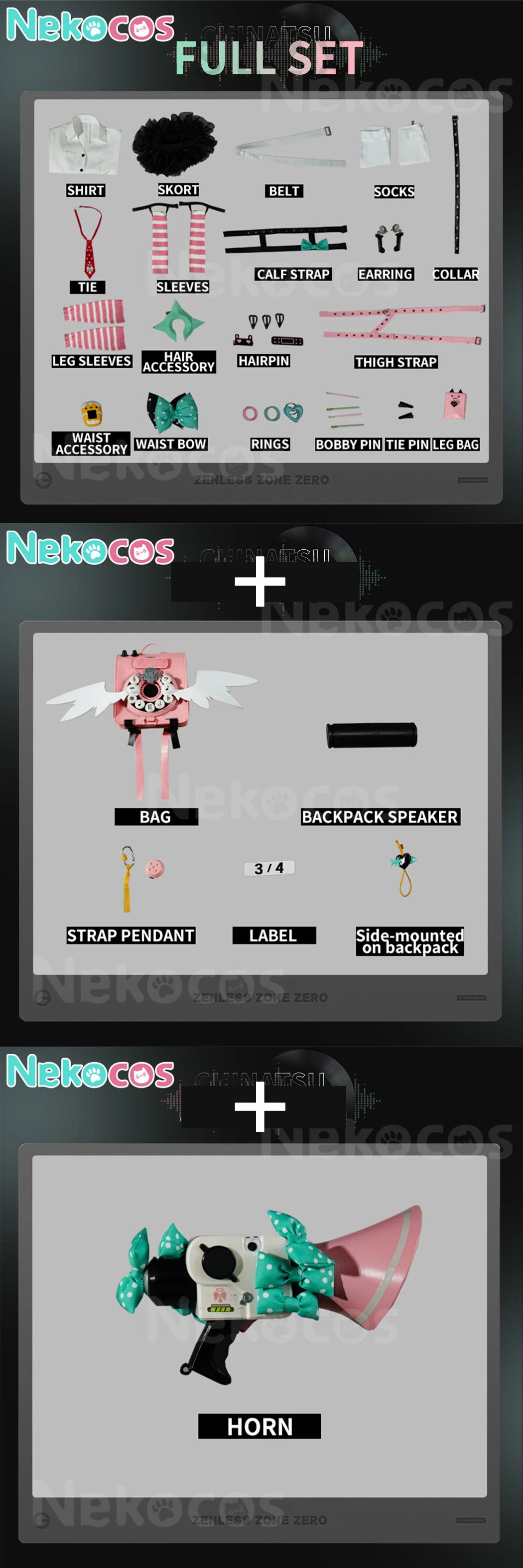 【Nekocos】Game Zenless Zone Zero Cosplay Chinatsu Remiel Cosplay Costume | Custom-Tailor