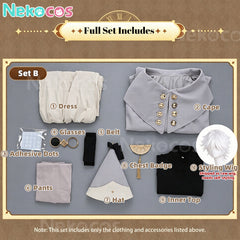 Custom-Tailored Qifrey Cosplay Costume - Nekocos Premium EditionAnime,Costume,Witch Hat Atelier