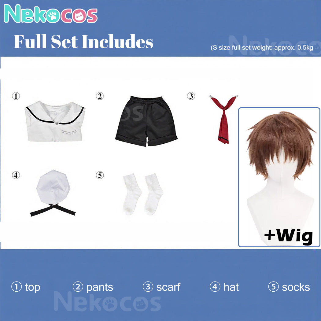 【Nekocos】Anime Cosplay Syaoran Li Main Summer Uniform Cosplay Costume | In Stock