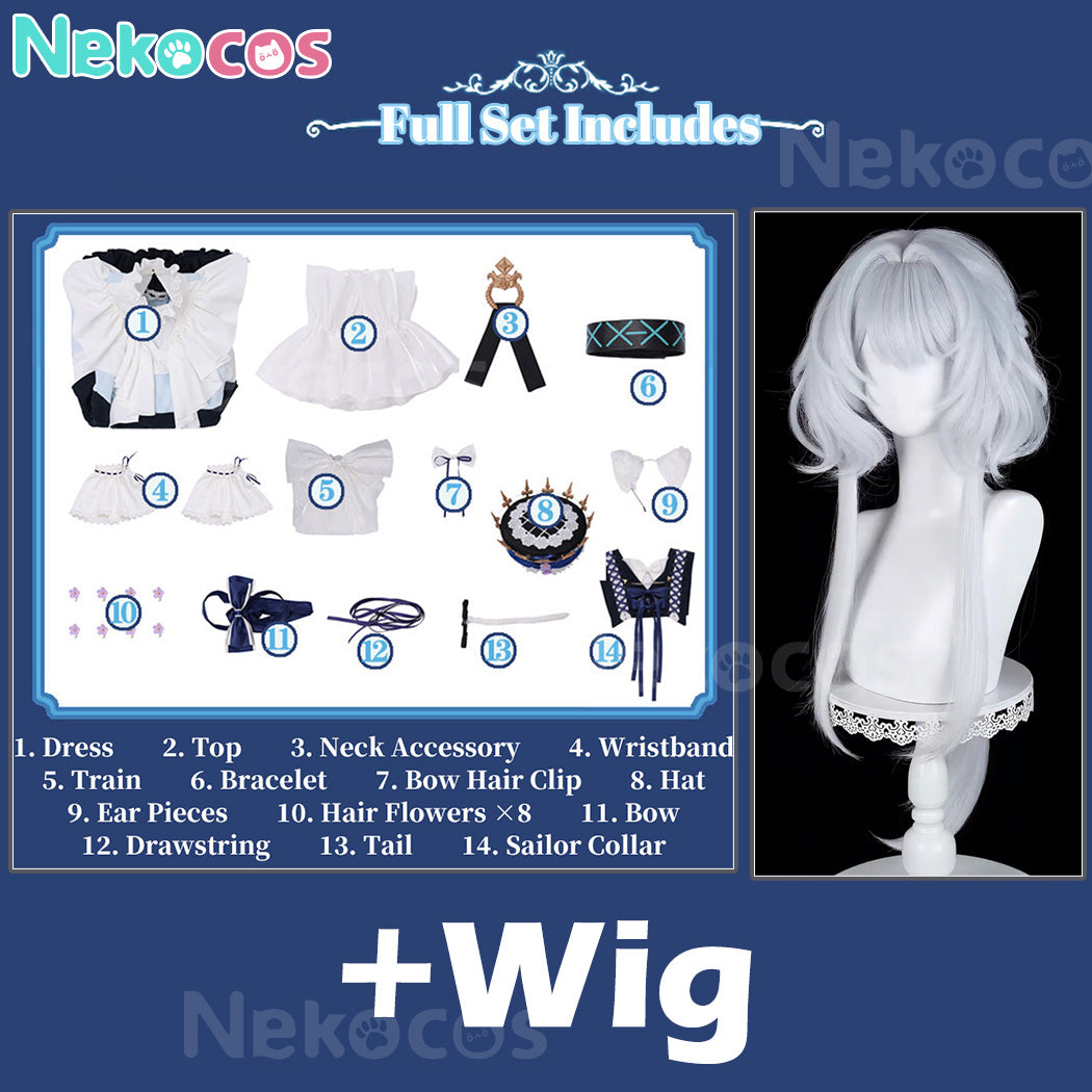 【Nekocos】Game Arknights Cosplay Rosmontis Airy Dream Cosplay Costume Premium Edition | Custom-Tailor